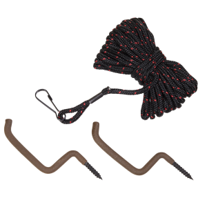 Allen Bow & Gun Rope Black/Red 20ft with 2 Hangers
