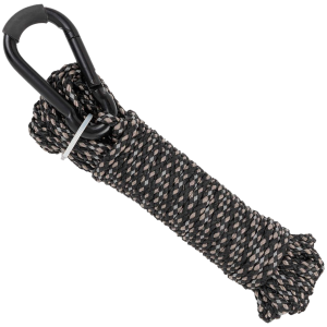 Black Reflective Hoist Rope 25' Long