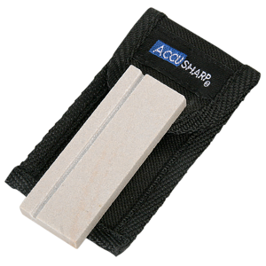 AccuSharp Natural Arkansas Pocket Stone with Carrying Pouch