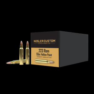 223 Remington 55gr FBHP NoslerCustom Ammunition