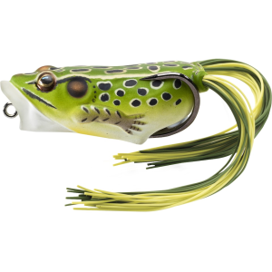 LIVETARGET Hollow Body Frog Popper 2" Topwater Green/Yellow