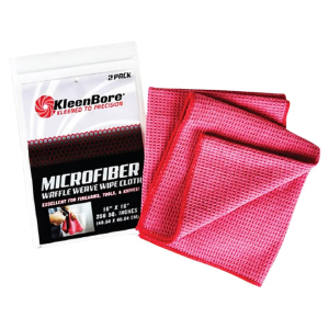 KleenBore Waffle Weave Microfiber Cloths 2PK