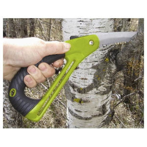 HME Folding Saw with Hand Protector 7" Carbon Steel Blade Polymer Handle Green - Hme