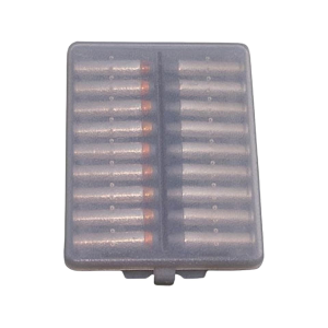 MTM Pistol Ammo Wallet 18-Round 38 Special, 357 Magnum Plastic Clear-Smoke