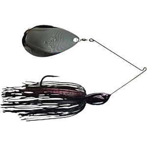 Picasso Inviz-R- Wire Rumbler Single Colorado Spinnerbait 3/8oz Black/Red Camo Black Nickel