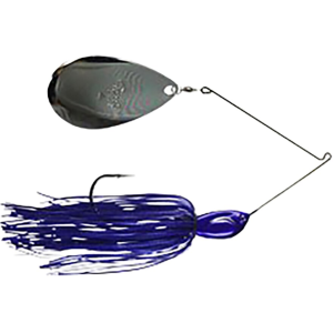 Picasso Inviz-R- Wire Rumbler Single Colorado Spinnerbait 3/8oz Purple Phantom Black Nickel