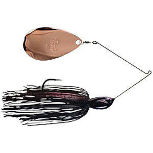 Picasso Inviz-R- Wire Rumbler Single Colorado Spinnerbait 3/4oz Black/Red Camo Copper