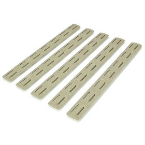 Bravo Company BCM GUNFIGHTER MCMR M-LOK Rail Cover Polymer Flat Dark Earth 5PK