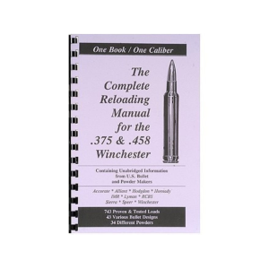 Loadbooks USA 375 and 458 Winchester Reloading Manual - Loadbooks Usa