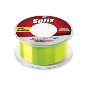 Sufix Elite Monofilament Fishing Line 6lb 330yd Hi-Vis Yellow