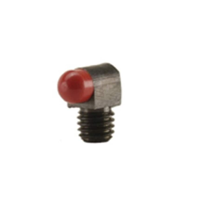 Bradley Standard Front Shotgun Bead 0.125" Diameter 6-48 Thread 5/64" Shank Red