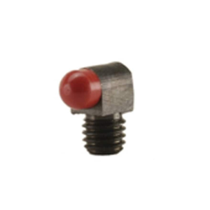 Bradley Standard Front Shotgun Bead 0.125" Diameter 3-56 Thread 5/32" Shank Red