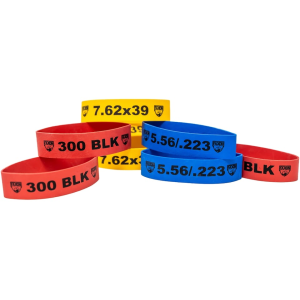 Faxon Magazine Marker Bands 300 Blackout Rubber Red 10PK