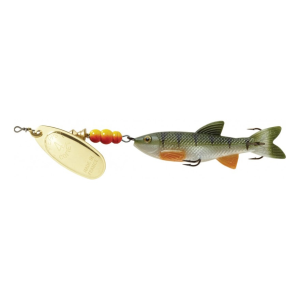 Mepps Comet Mino Inline Spinner 3" with Perch Mino Silver Blade 7/16 oz