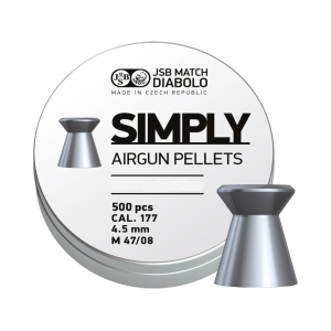 JSB Simply Air Gun Pellets 177 Caliber 8.26 Grain Tin of 500