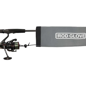 The Rod Glove Tournament Series Neoprene Spinning Rod Sleeve Standard 6'6"-7'6" Light Grey - The Rod Glove
