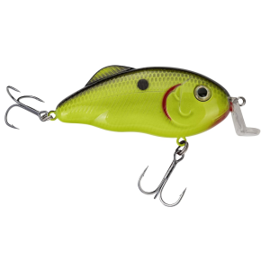 Strike King Hybrid Hunter Jr. Crankbait Chartreuse/Black Back