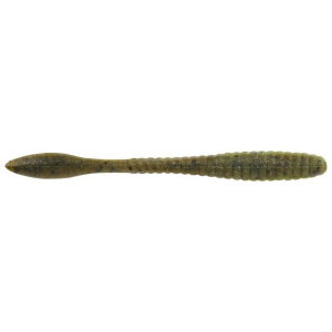 Berkley PowerBait MaxScent Flat Worm 3.6 Green Pumpkin/Watermelon
