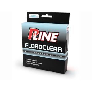 P-Line Floroclear Fluorocarbon Coated Fishing Line 3lb 300yd Clear