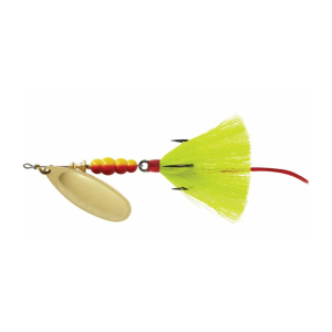 Mepps Aglia Dressed Inline Spinner 1/2oz Yellow Tail Gold Blade