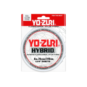 Yo-Zuri Hybrid Fluorocarbon Fishing Line 6lb 275yd Clear