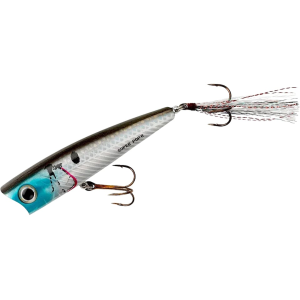 Rebel Super Pop-R Topwater Silver Shiner