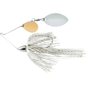 War Eagle Nickel Frame Finesse Colorado Turtleback Spinnerbait 5/16oz White Silver Gold/Nickel