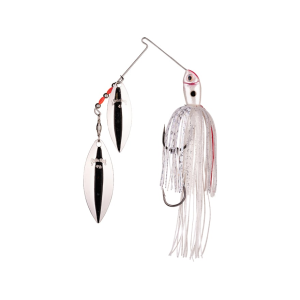Strike King Premier Plus Double Willow Spinnerbait 1/2oz Bleeding Shad Silver