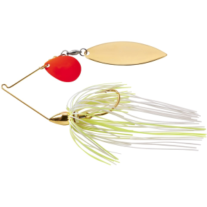 War Eagle River Rat Tandem Spinnerbait 3/8oz Never Fail Red/Gold