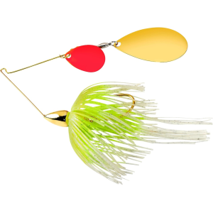 War Eagle Gold Frame Colorado Indiana Spinnerbait 1/2oz White Chartreuse Red/Gold