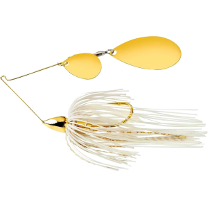 War Eagle Gold Frame Colorado Indiana Spinnerbait 1/2oz White Gold Gold