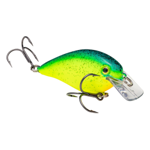 Strike King KVD Square Bill 1.5 Crankbait Chartreuse Blue Black Splatterback
