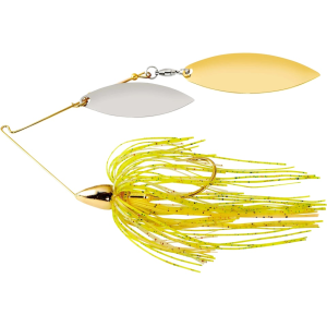 War Eagle Gold Frame Double Willow Spinnerbait 1/2oz Sun Perch Nickel/Gold