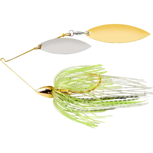 War Eagle Gold Frame Double Willow Spinnerbait 3/8oz Spot Remover Nickel/Gold