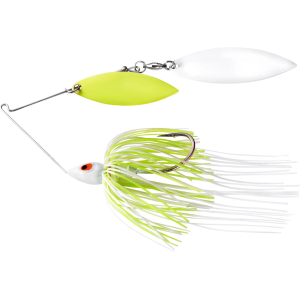 War Eagle Painted Head Double Willow Spinnerbait 3/8oz White Chartreuse Chartreuse/White