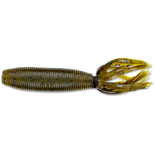 Yamamoto 4'' Fat Ika Grub Grn Pmpkn/Blk Flk