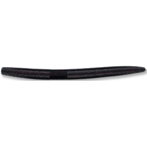 Yamamoto 5" Senko Soft Stickbait Black W/Sm Red Flk