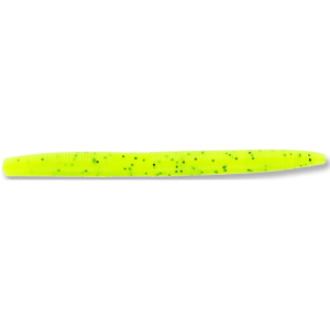 Yamamoto 5" Senko Soft Stickbait Chartreuse/Blk Flk