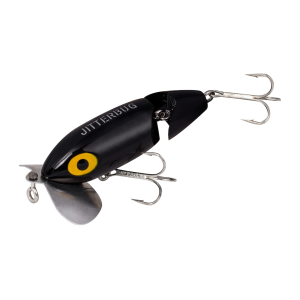 Arbogast Jitterbug 620 Jointed Topwater Black