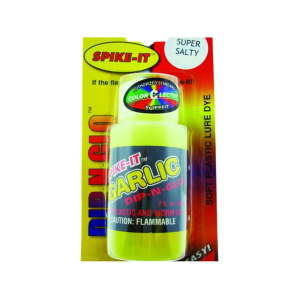 Spike-It Dip-N-Glo Garlic Scented Lure Dye Chartreuse 2oz