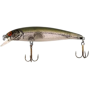 Bomber Long A Jerkbait 4.5" Silver Flash Green Back