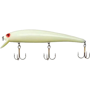 Bomber Long A Jerkbait 4.5" Bone Red Eye