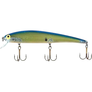 Bomber Long A Jerkbait 4.5" Chartreuse Flash Blue Orange