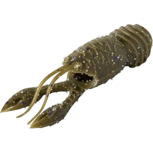 Great Lakes Finesse Juvy Craw 2.5" Green Pumpkin Purple Flake