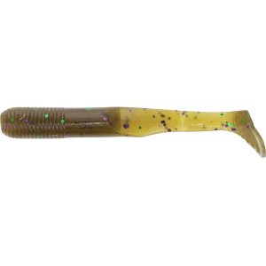 Yamamoto Swimsenko 3.5" Soft Stickbait Green Pumpkin W/Large Green & Purple Flake