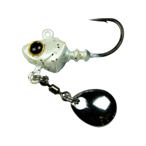 6th Sense Pecos 1/8oz Underspin Jighead Platinum White - 6Th Sense