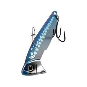 Steel Shad Bottom Blade 1/2 oz Blade Bait Pro Blue Flash