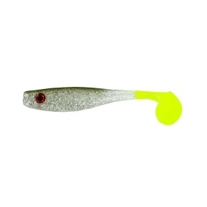 Big Bite Baits Suicide Shad 3.5" Swimbait Chicken On A Chain On Glow