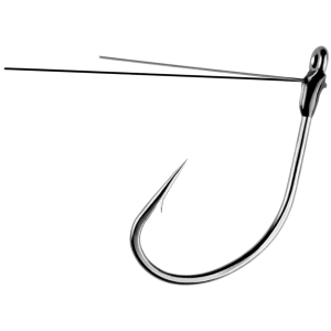 Owner Weedless Sniper Finesse Hook #1 Silky Gray 4PK