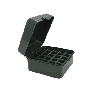 MTM Dual Gauge Flip Top Shotshell Box 12 or 20 Gauge 2-3/4" and 3" 25-Round Plastic Green